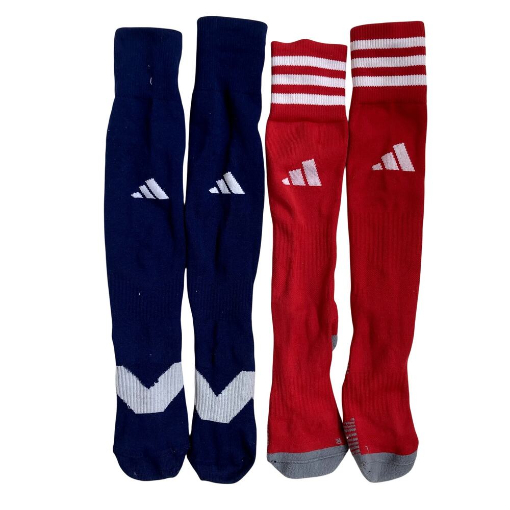Adidas Youth Soccer Socks Bundle Red Navy Small